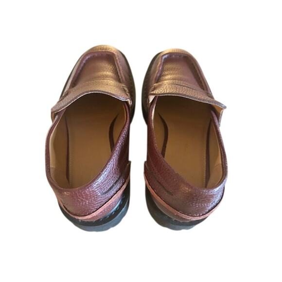 Dries Van Noten Burgundy Leather Chunky Loafers – Women’s Size 36 (EU) - Picture 4 of 8